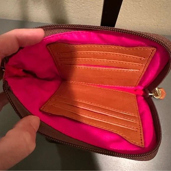 Dooney & Bourke Brown Nylon Wristlet - Picture 4 of 8